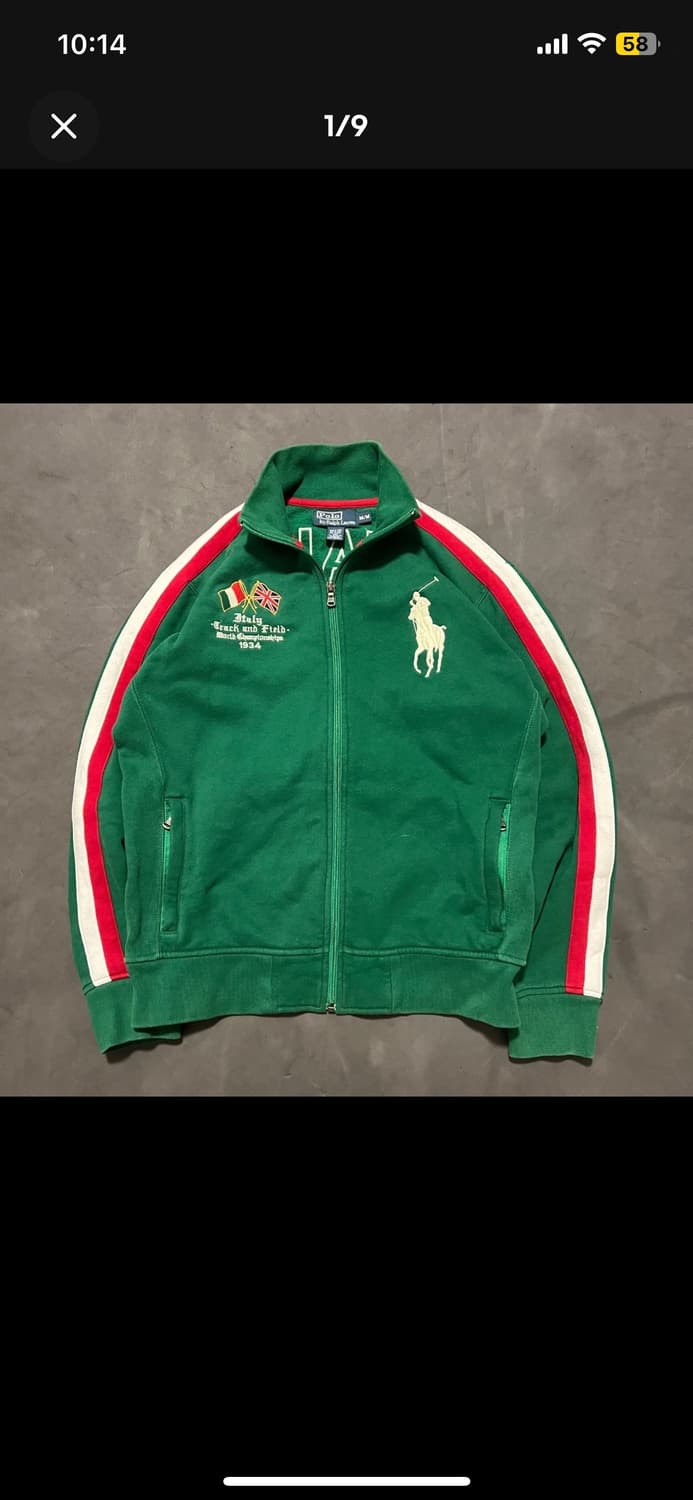 90s 폴로 빅 포니(빅포니) italy 트랙 집업 자켓 상품이미지1