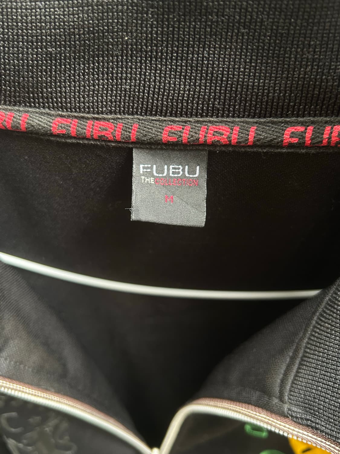 *rare* 00s fubu 올드스쿨 프린팅 블랙 투웨이집업 상품이미지3