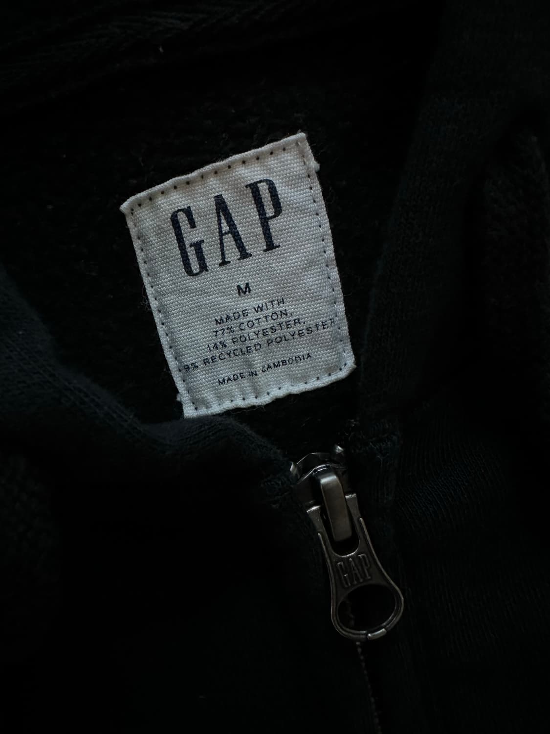 갭 후드집업 블랙 상품이미지3