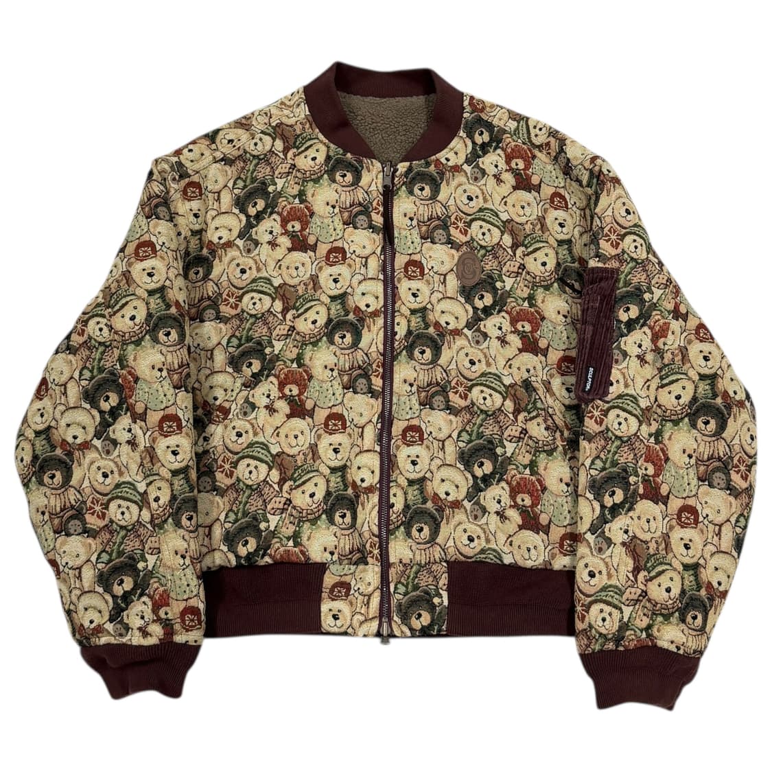 스컬프터 곰돌이 테디베어 프렌즈 카펫 리버서블 양면 자켓 M 상품이미지3