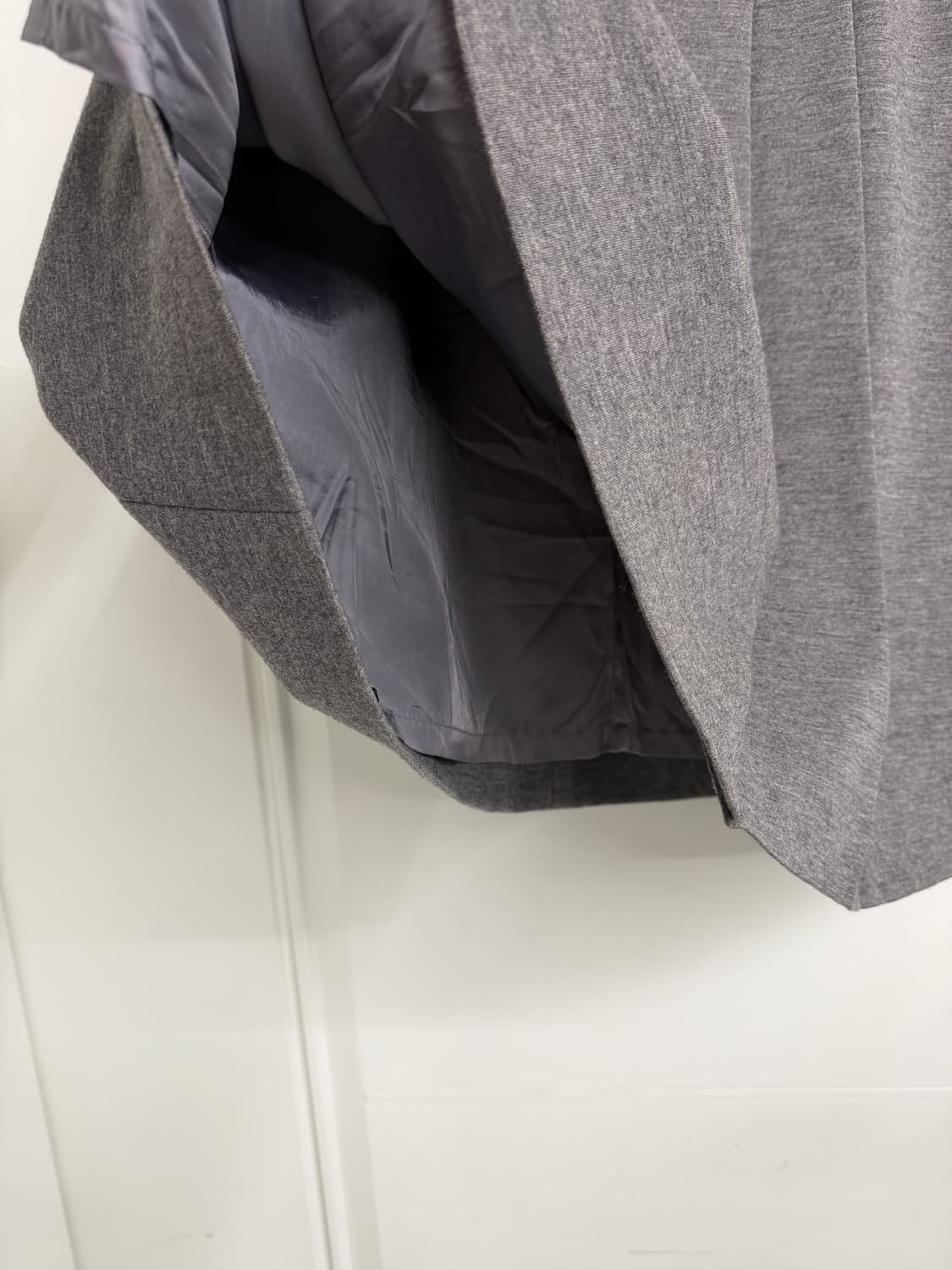 일본빈티지 그레이 핀턱 플리츠 미디스커트 상품이미지8