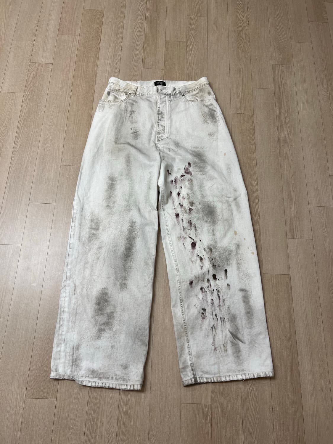 QAP 더티 크림 배기 팬츠 2 사이즈 상품이미지1