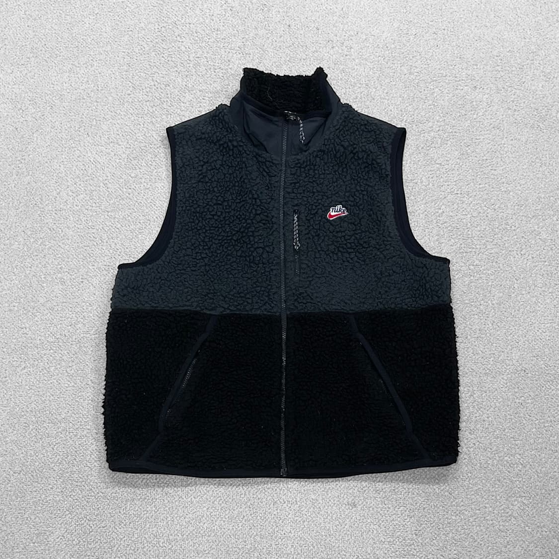 나이키 헤리티지 스우시 쉐르파 후리스 베스트 조끼 자켓 상품이미지1