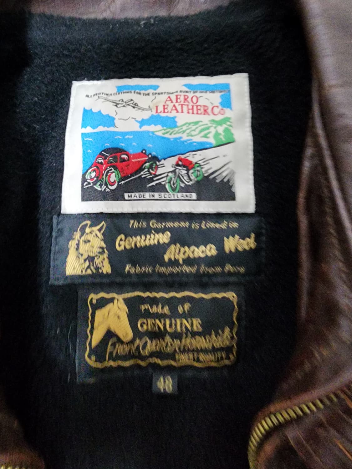 AERO LEATHER 호스하이드 가죽 자켓  상품이미지3