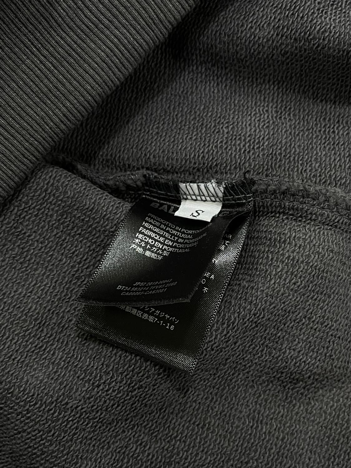 발렌시아가/그레이 피그먼트워싱 후드티(S) 상품이미지6