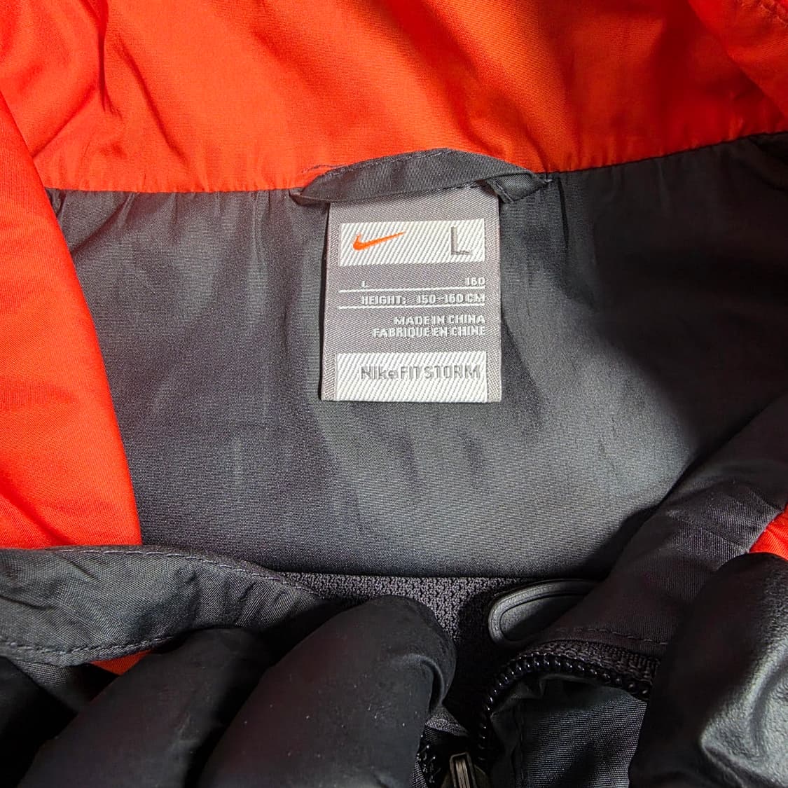 Nike 나이키 오렌지 배색 바람막이 95-100 (스트릿) 상품이미지4