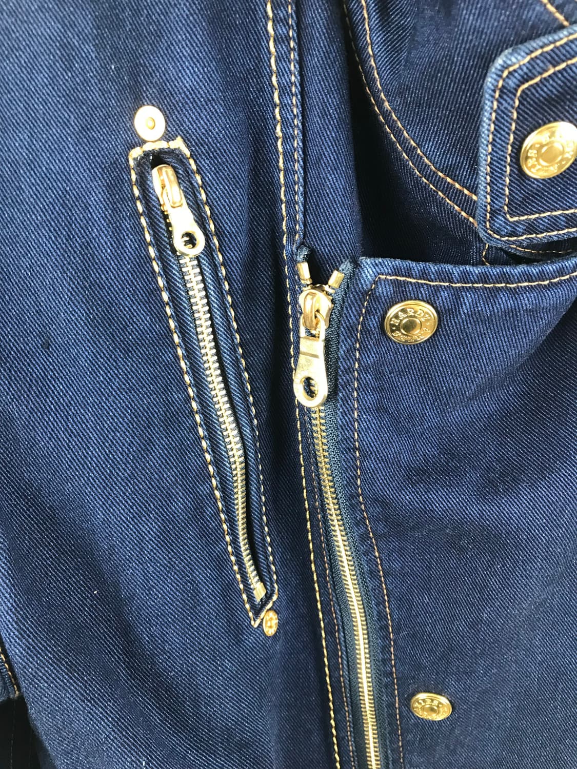 Jeans London 데님 라이더 자켓 올드스쿨 y2k 청남방 빈티지 상품이미지5