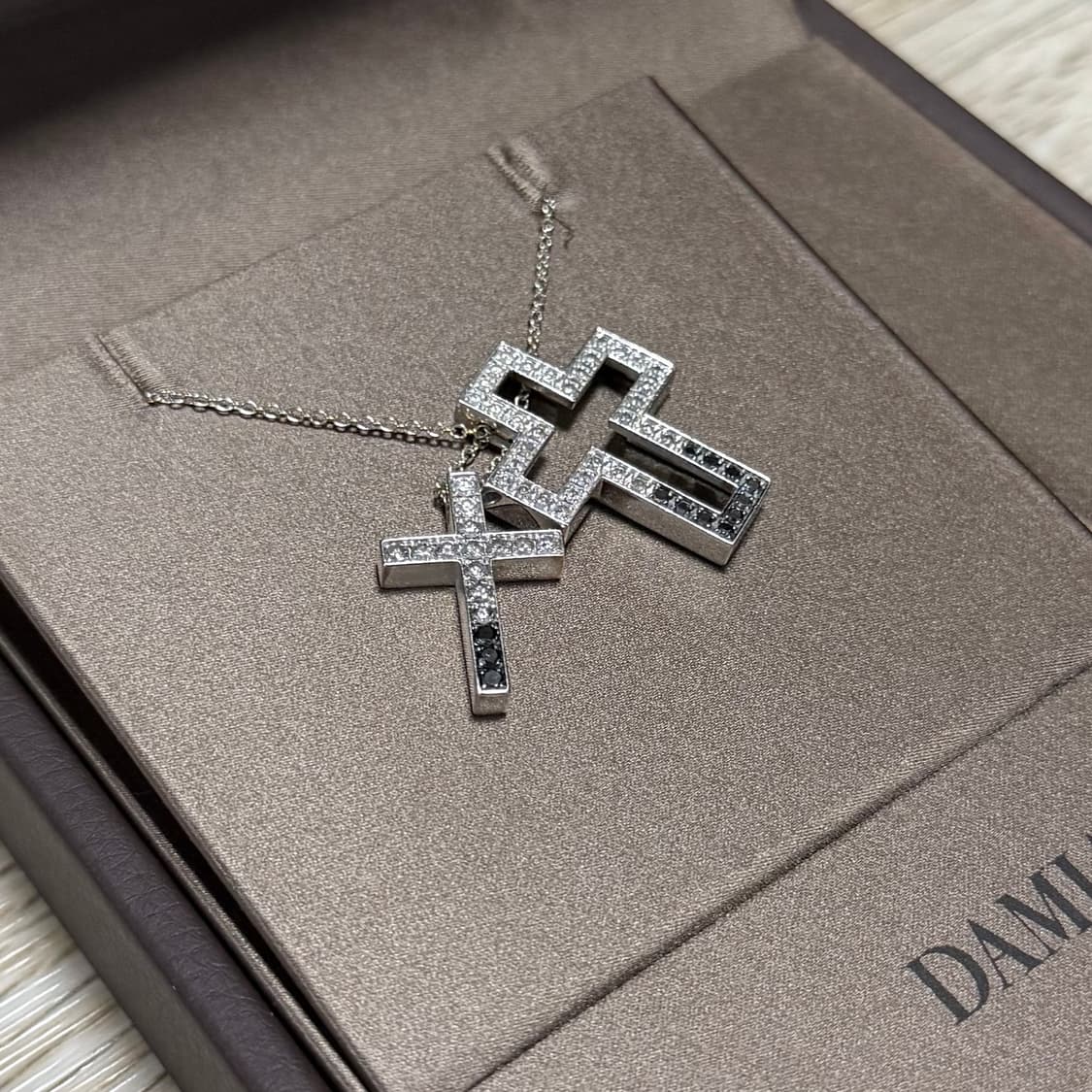 [S+급/스몰] 다미아니 벨에포크 블랙&화이트 18k 목걸이 상품이미지5