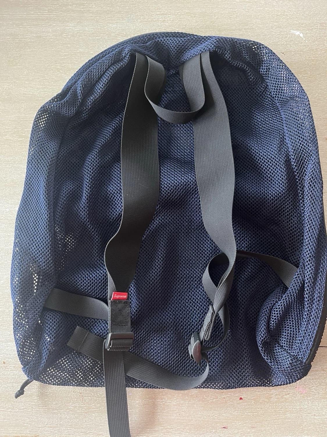 16SS 슈프림 메쉬 백팩 네이비 상품이미지2