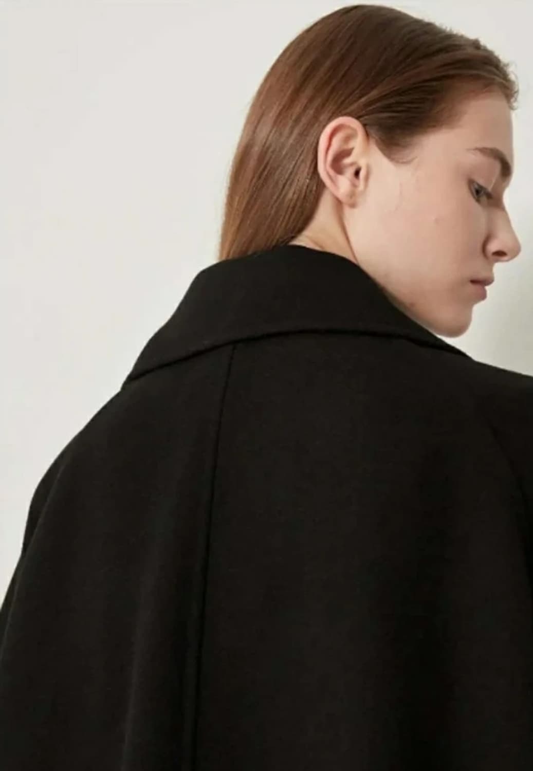 한섬 시스템 SYSTEM 오버핏 더블 버튼 블랙 코트 ~77 상품이미지3