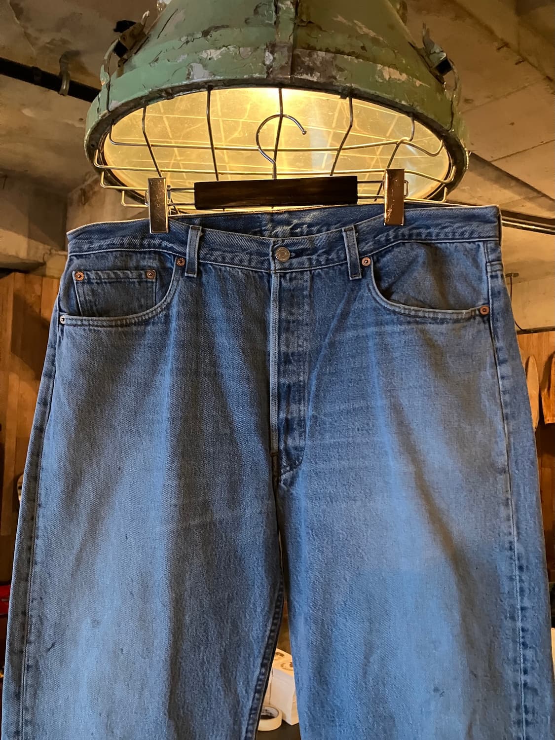 90s USA 발렌시아 리바이스 501 0000 데님 팬츠 상품이미지3