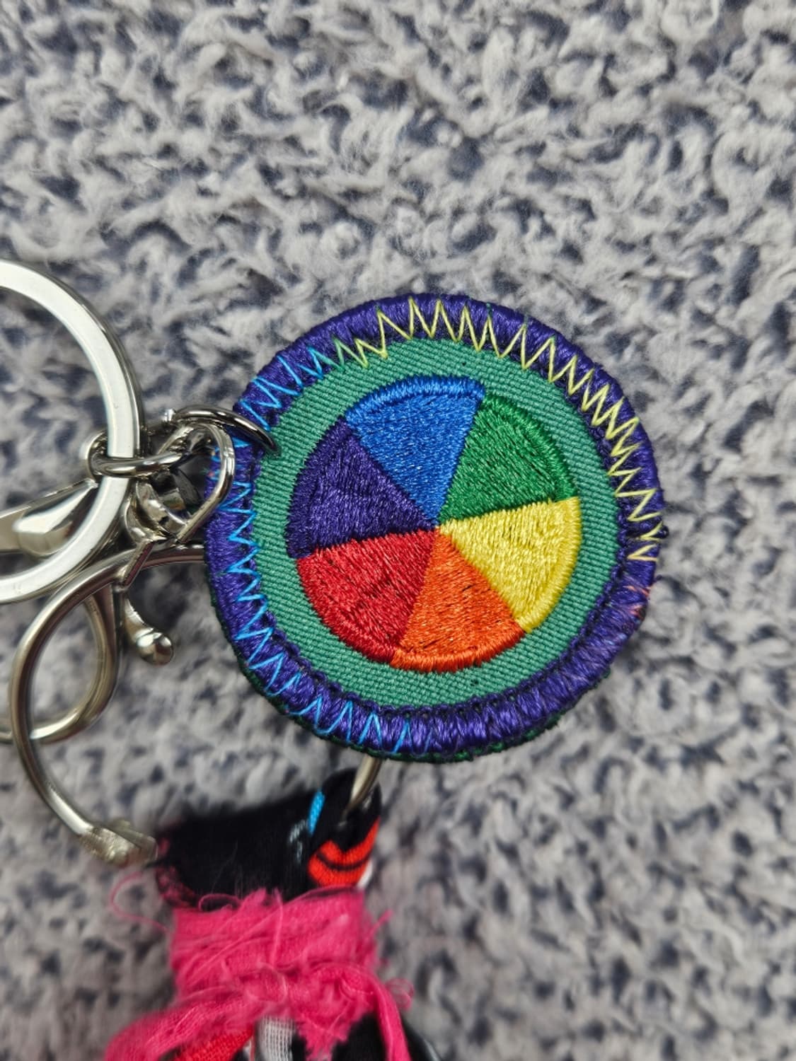 핸드메이드 커스텀 패치 반다나 카라비너 키링 / 11683 상품이미지3