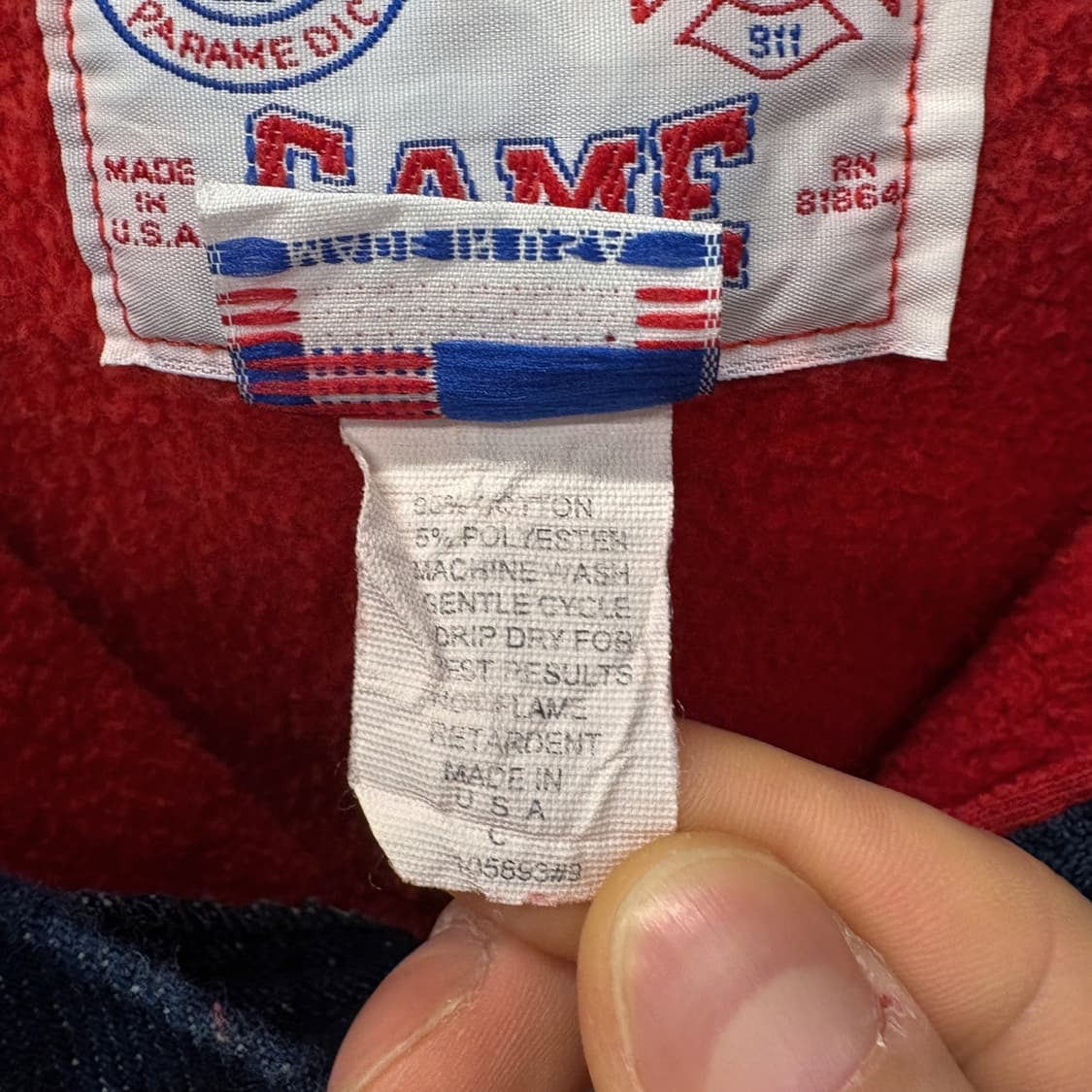 90s 오리지널 USA EMT 디페인더 워크 반집업 스웻셔츠 N701 상품이미지8