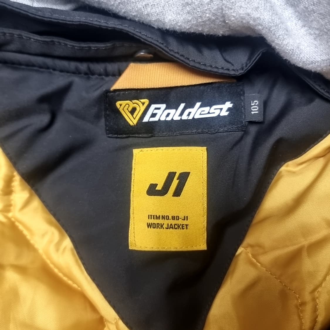 코오롱 볼디스트후드 MA-1 항공 점퍼 블랙(105) 상품이미지2