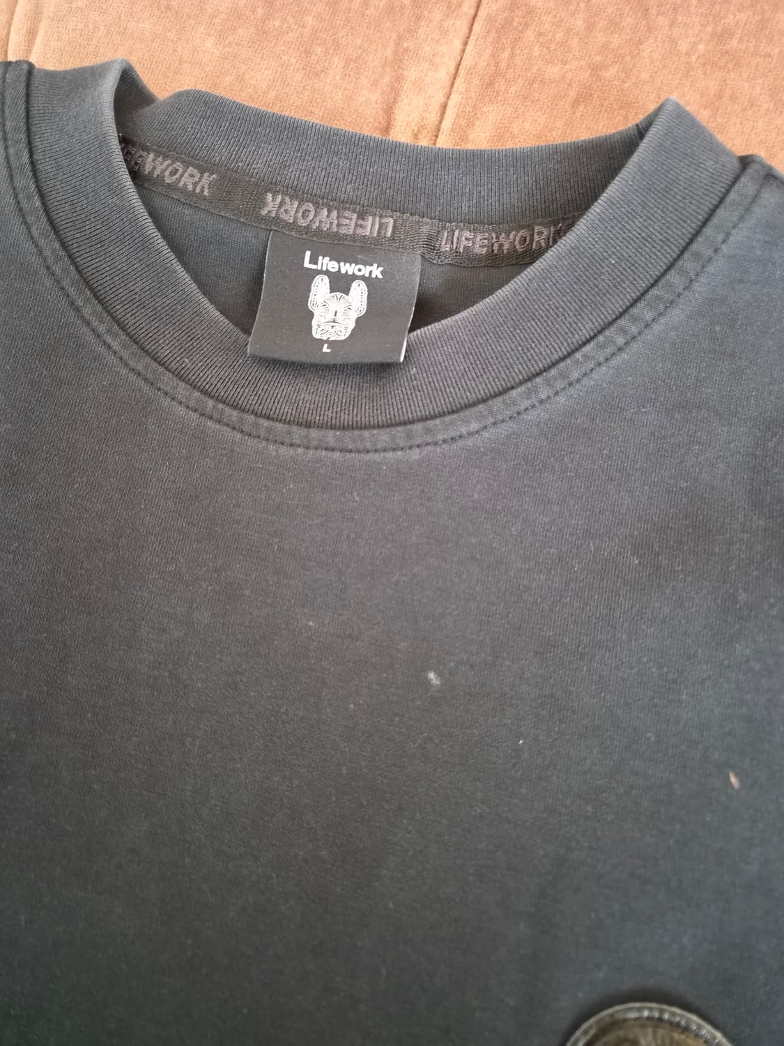 라이프워크 남성 블랙라운드반팔티셔츠 L사이즈 상품이미지7