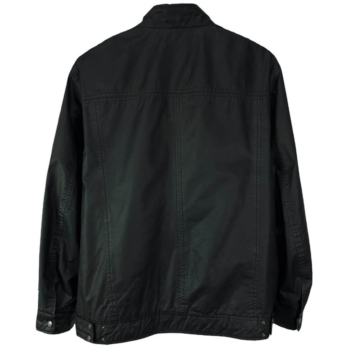 [라코스테] 로고 자수 코팅 집업 자켓 블랙 M19212 상품이미지3