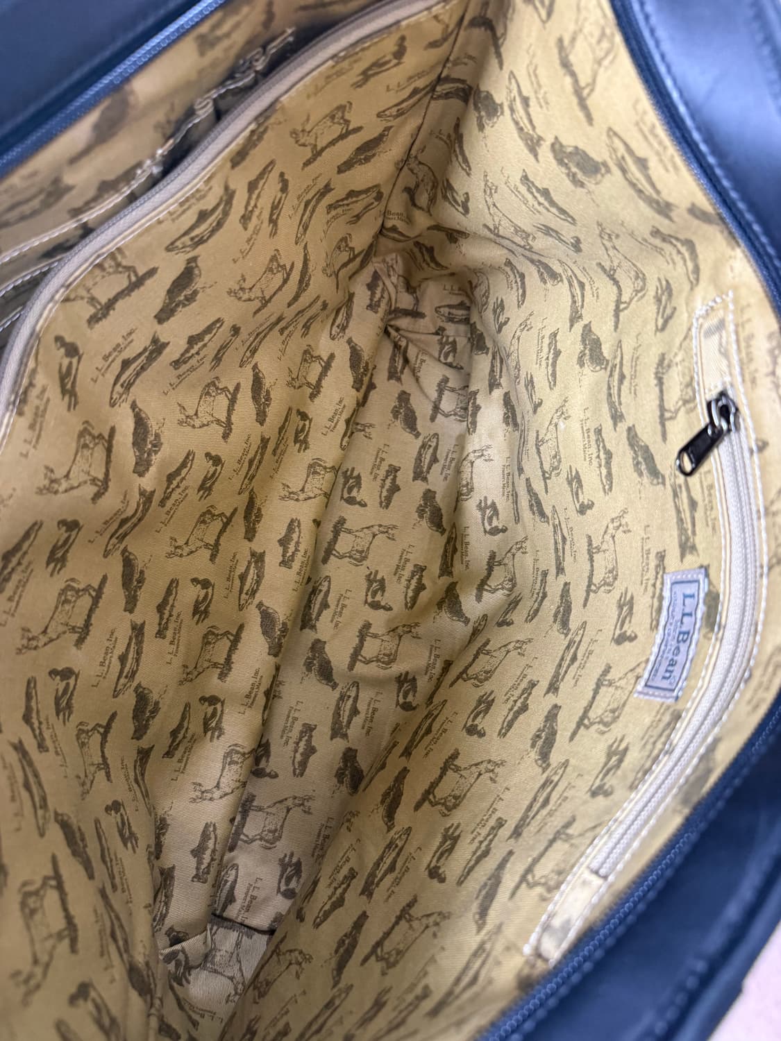 (OS)LLBEAN 엘엘빈 레더 라지 토트백 블랙 상품이미지4