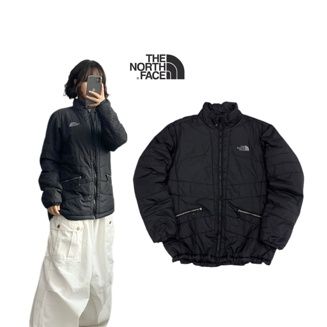 노스페이스 고프코어 경량패딩 블랙 상품이미지1