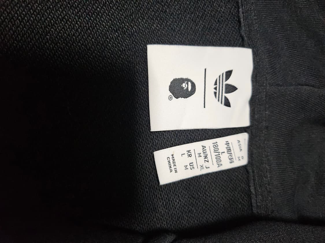 아디다스 베이프 샤크 후드집업 L 상품이미지3