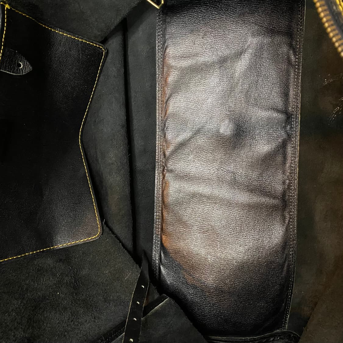 80s 꼼데가르송 가죽 보스턴 백 상품이미지9