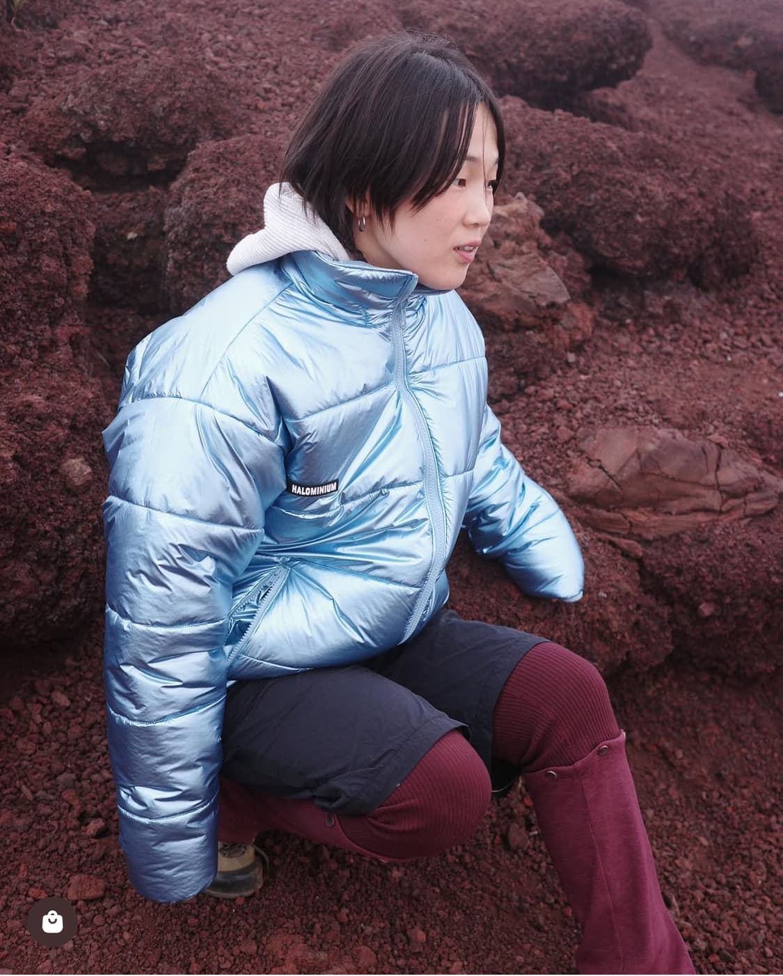 할로미늄 FOIL REVERSIBLE PADDING JACKET 팝니다 상품이미지1