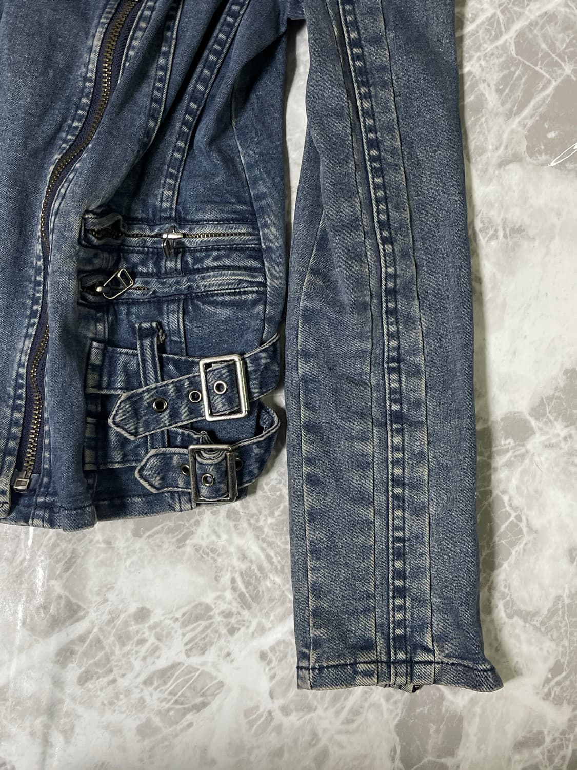 (Unknown)denim rider jacket 상품이미지4