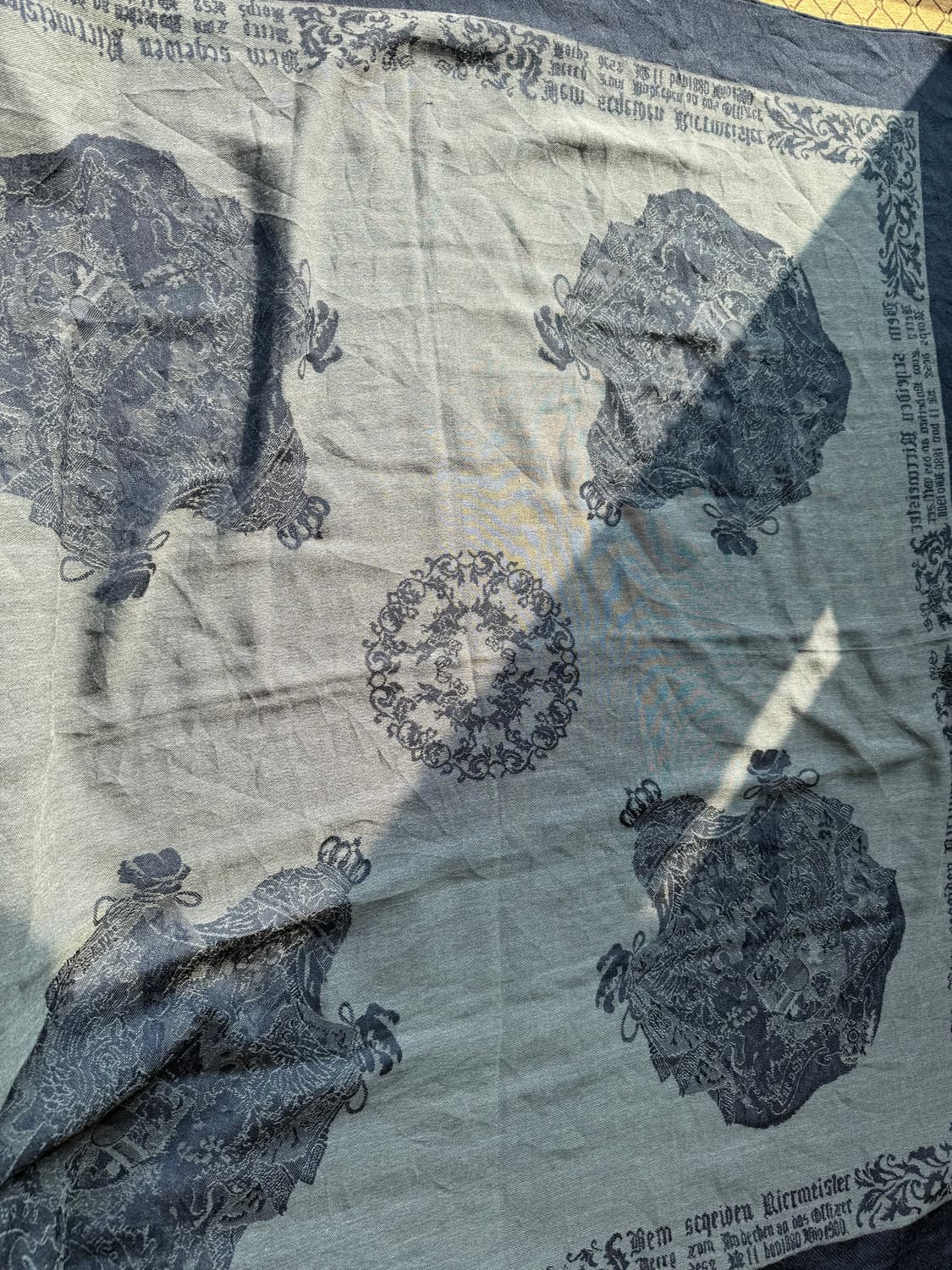 다크 블루 페이즐리 머플러 상품이미지2