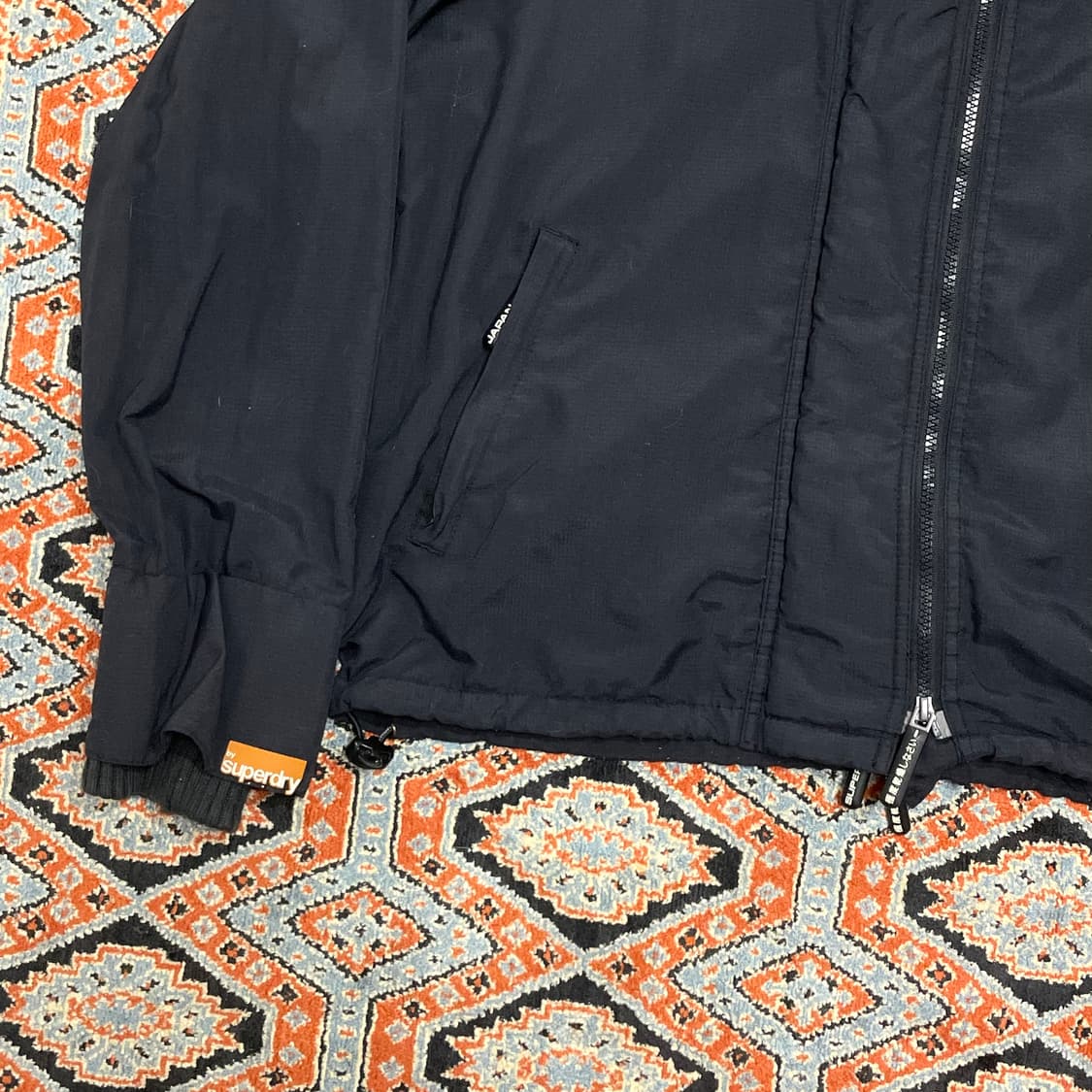 수퍼드라이 블랙 바람막이 자켓 남성L 상품이미지3