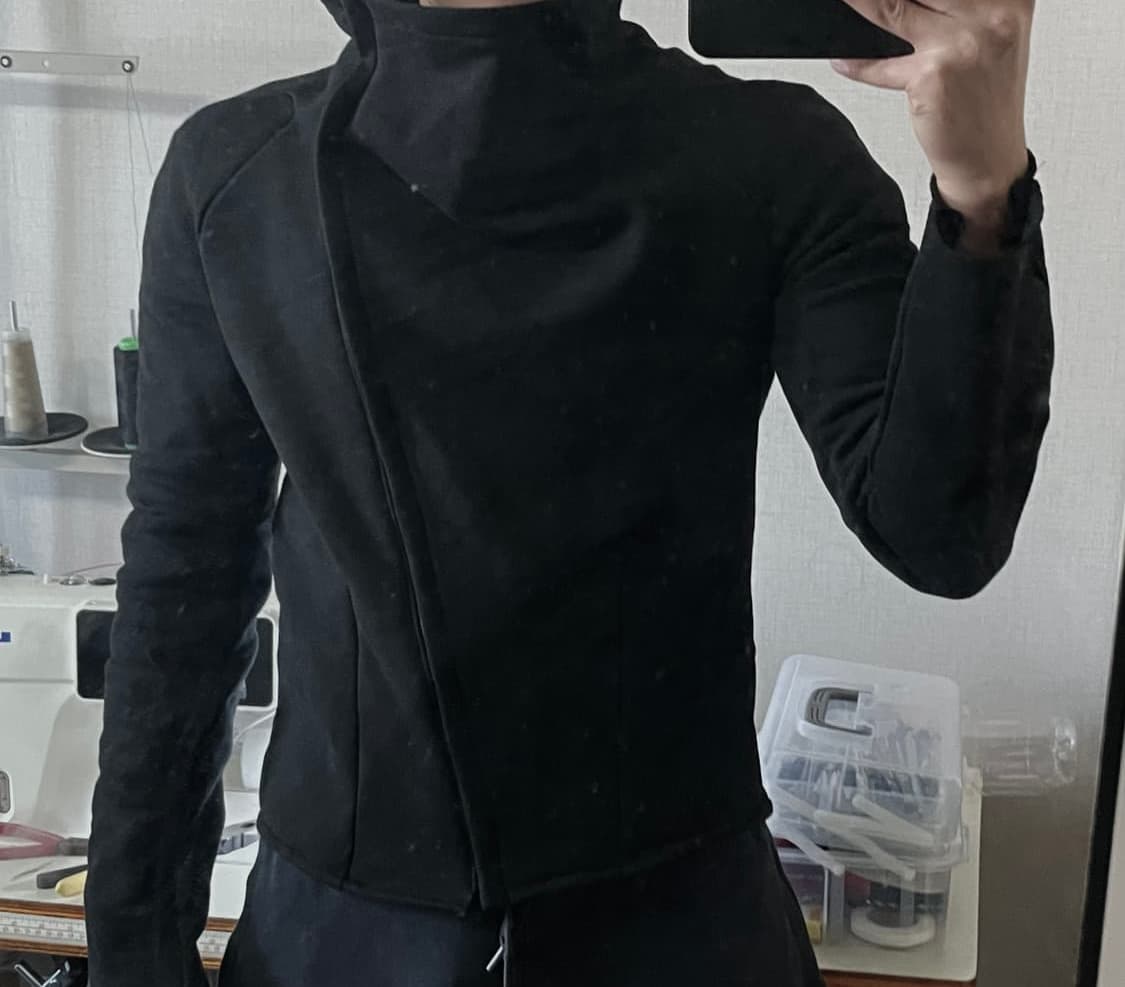 bias 사선 지퍼 집업 스웻 자켓 초판 상품이미지1