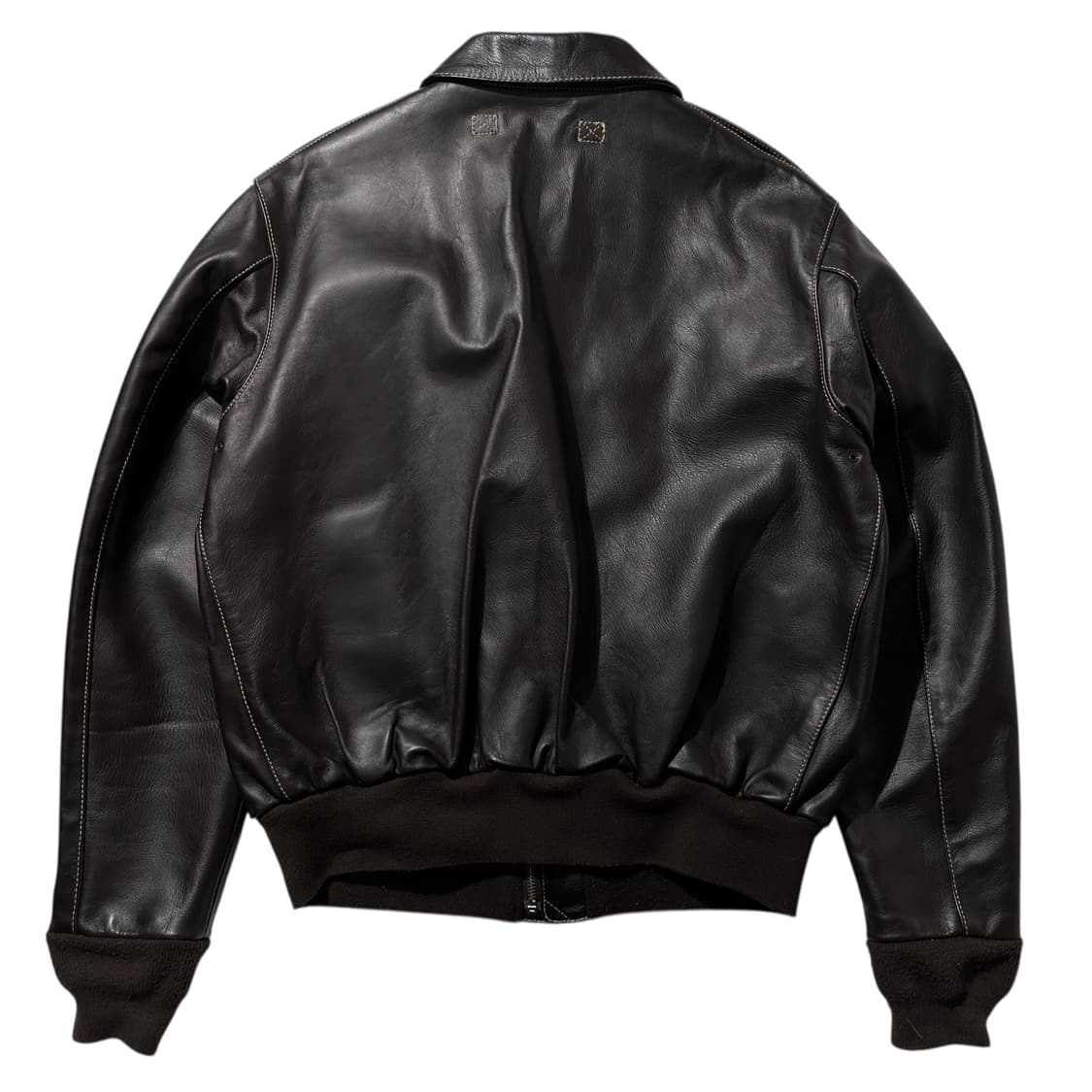 모건 프로덕션 A-2 홀스하이드 말가죽 레더 봄버 자켓 상품이미지2