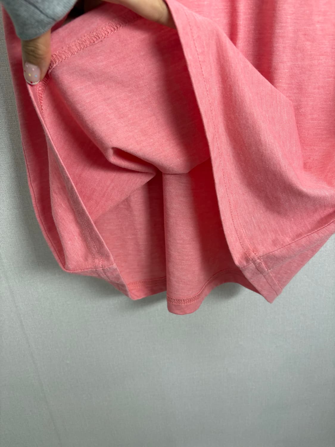 핑크 둥근카라 단추 티셔츠 상품이미지8