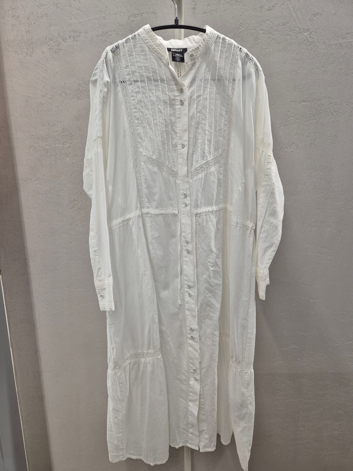 DKNY 화이트 롱 원피스 XS 상품이미지2
