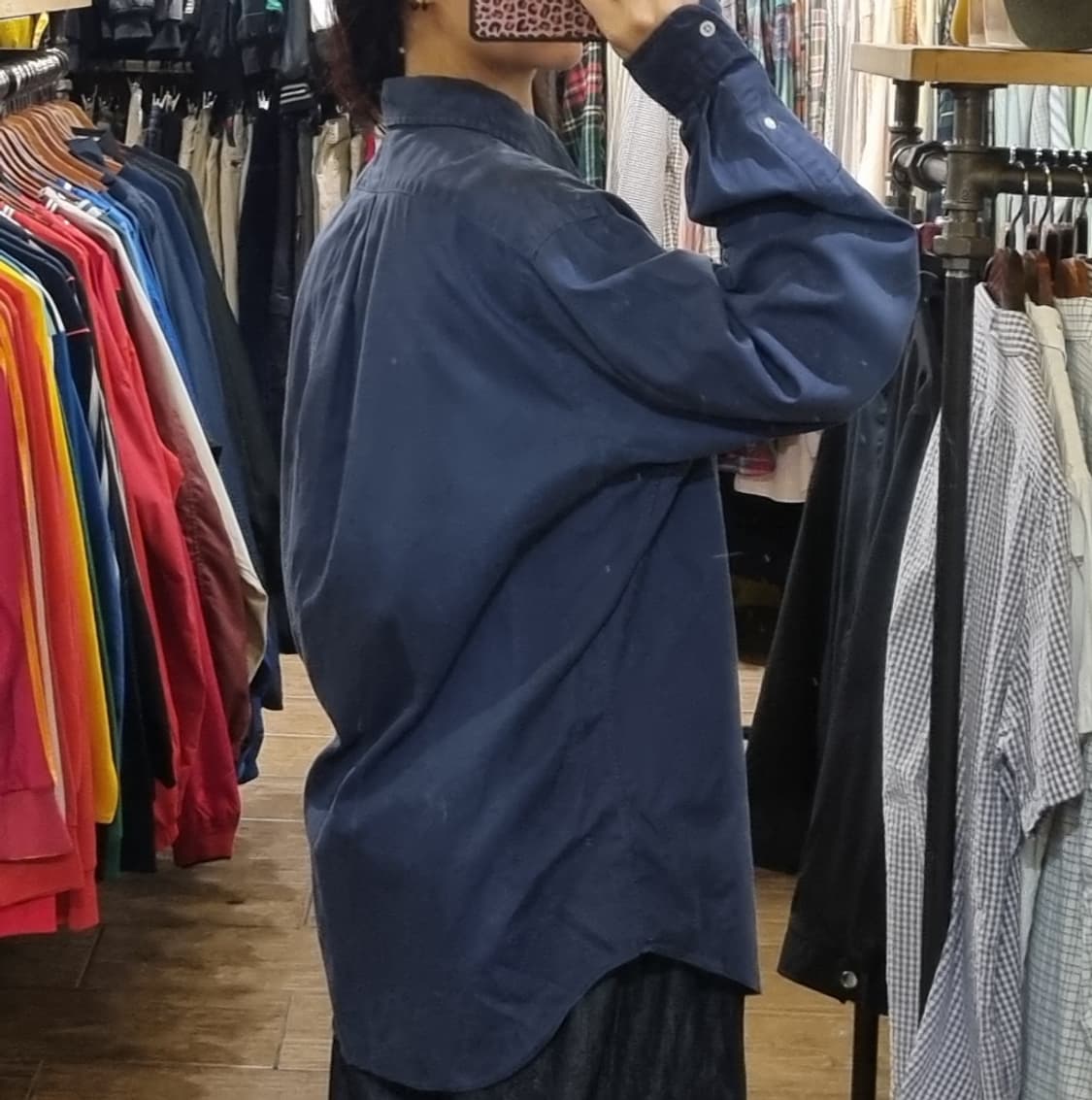 [Hi] polo 폴로 긴팔 셔츠 네이비 상품이미지5