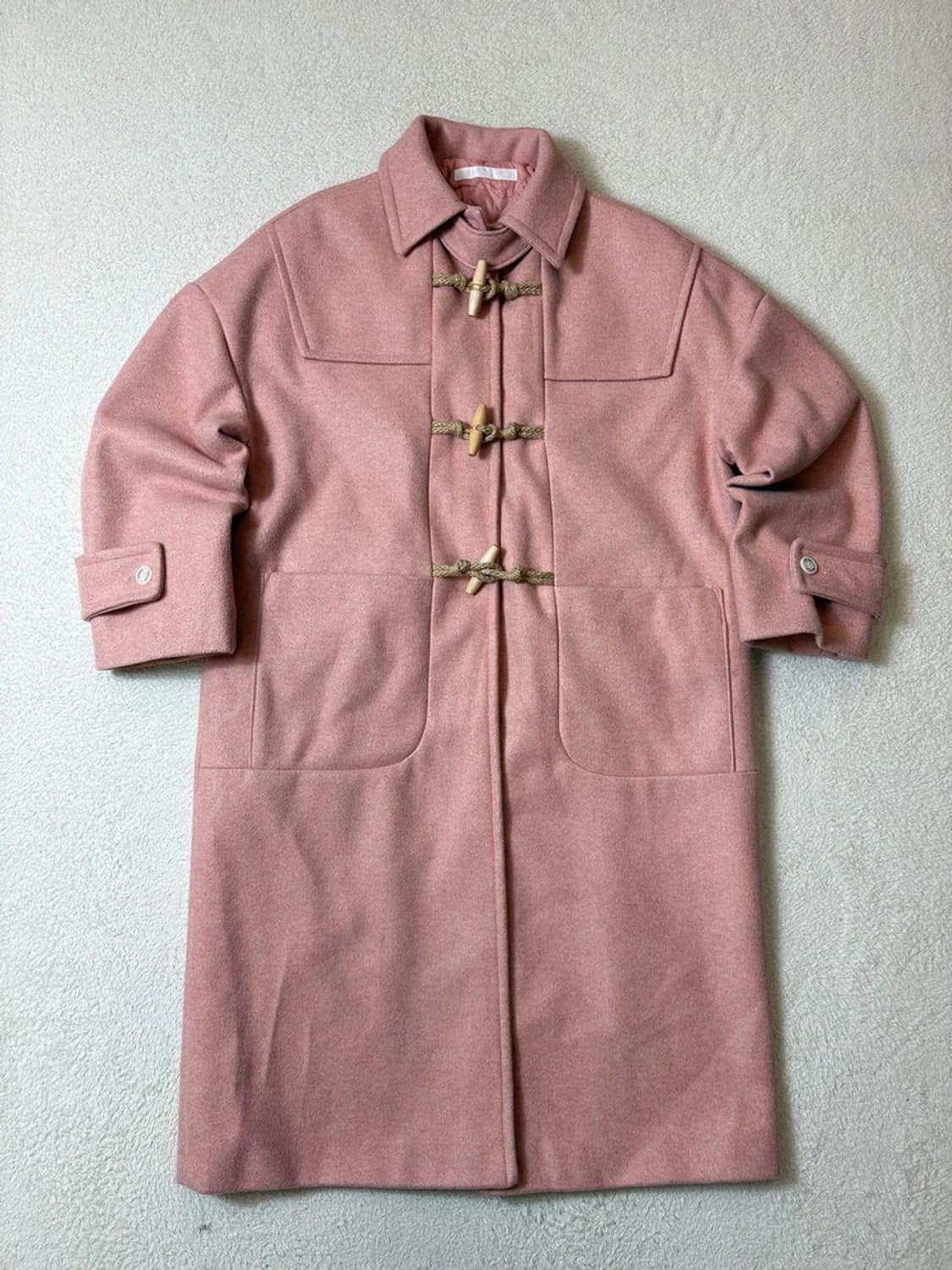 샐러드볼즈 우먼 핑크 오버핏 더플 코트 PN6829 상품이미지1