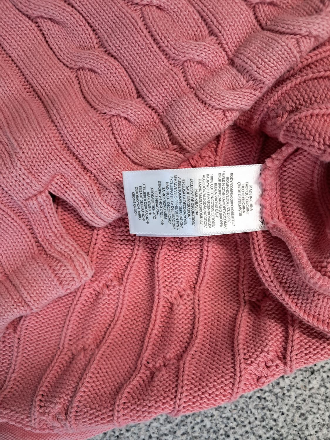 폴로랄프로렌  반팔케이블 니트 상품이미지5