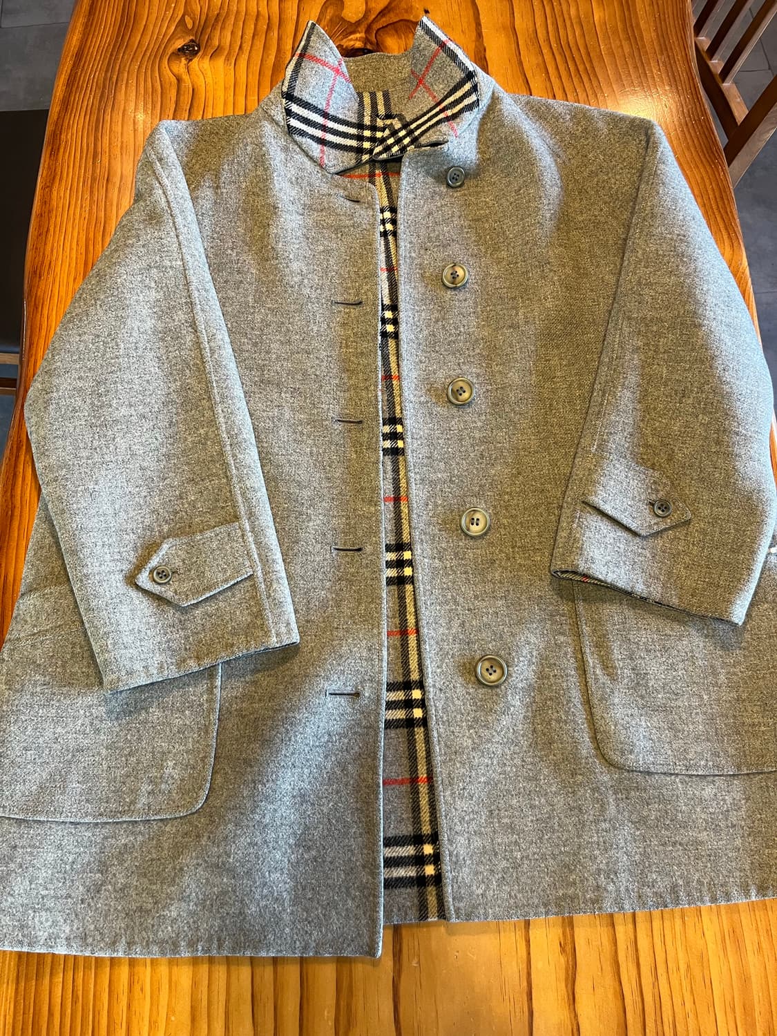 버버리 리버시블 울코트 상품이미지4