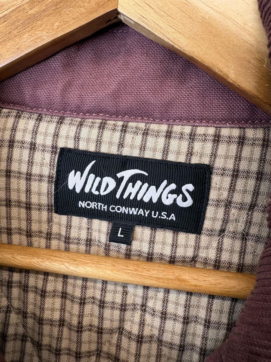 와일드띵스 빈티지 워크자켓 플럼 상품이미지8