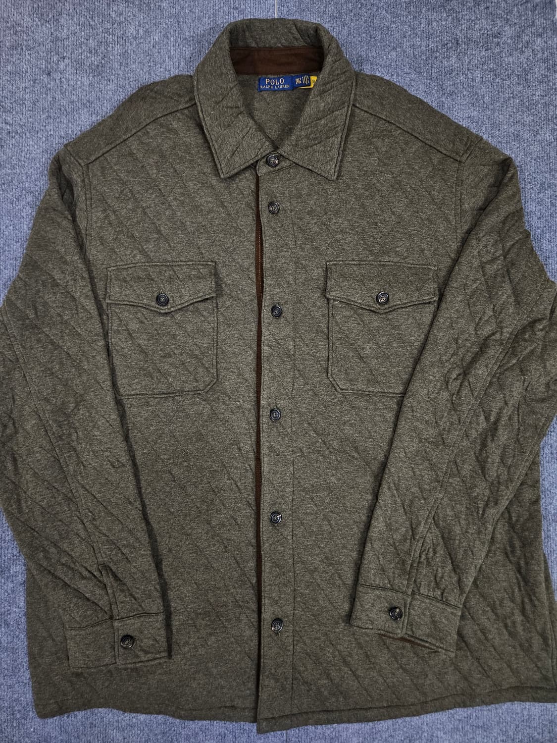 폴로 퀄트 더블 니트 저지 오버셔츠(급처) 상품이미지1