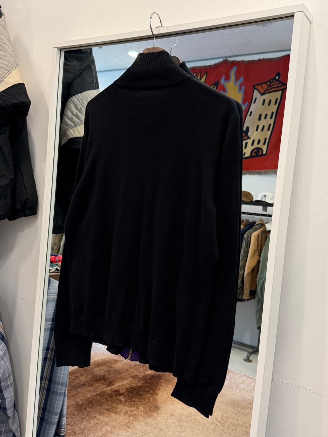 Lauren ralph lauren 로렌 랄프로렌 자수 로고 니트 집업 상품이미지6