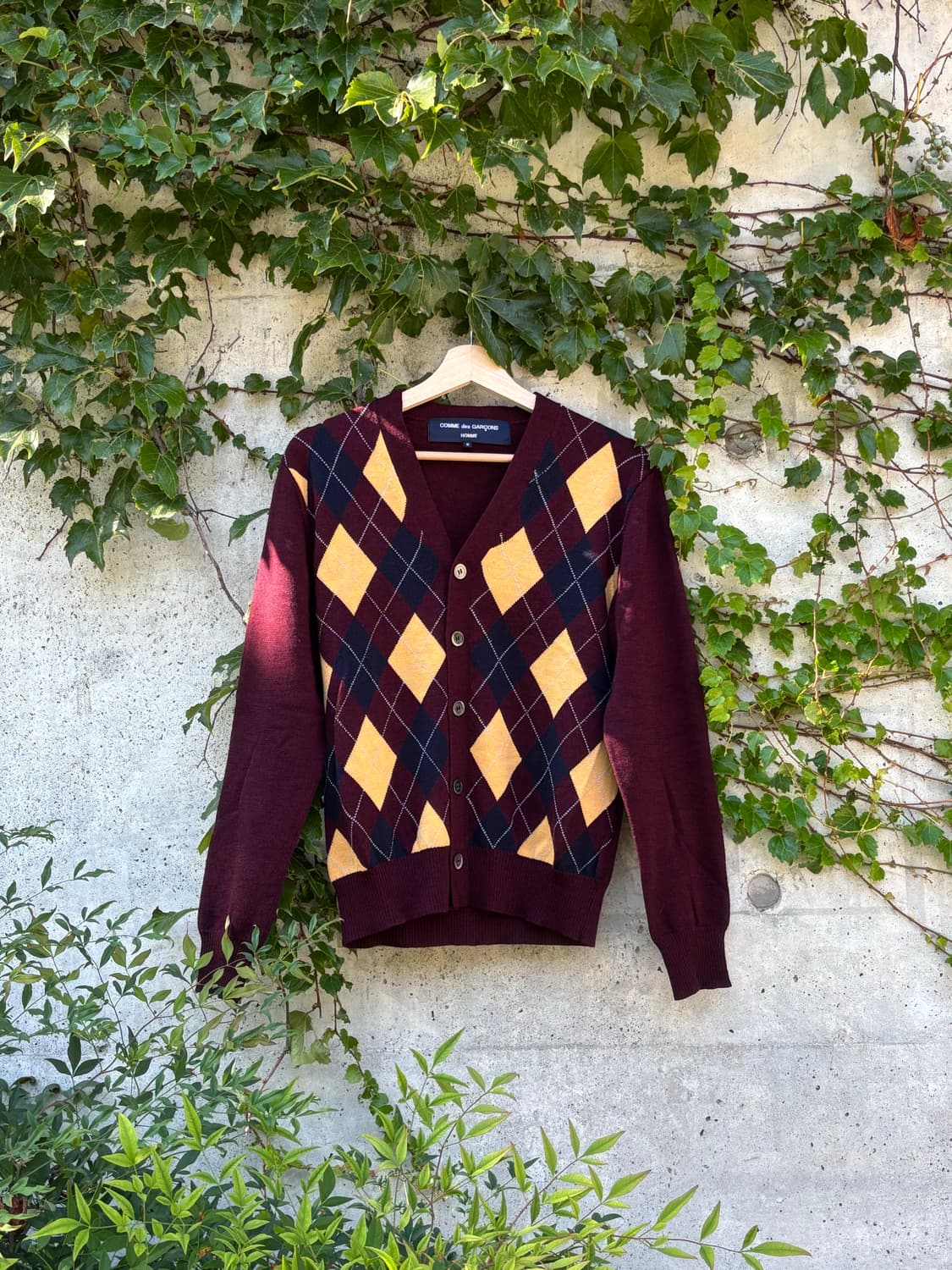 Comme Des Garcons Homme Argyle Cardigan 상품이미지1