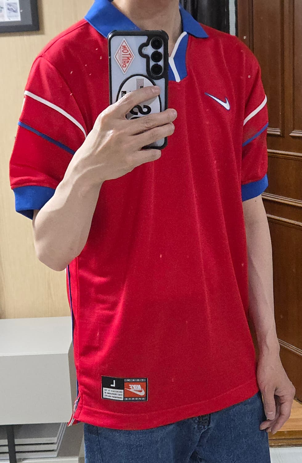 (착샷) 나이키 국가대표 유니폼 올드 져지 1998 레트로 상품이미지10