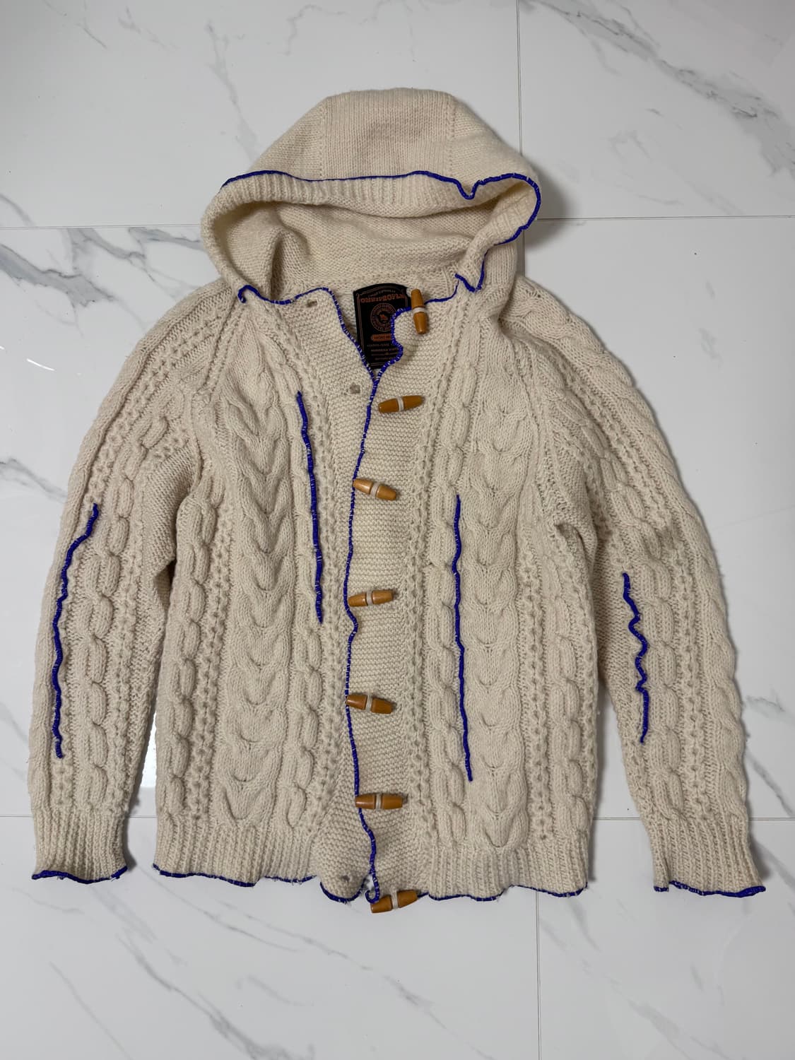 Omni people 빈티지 리워크 후드 가디건 상품이미지1