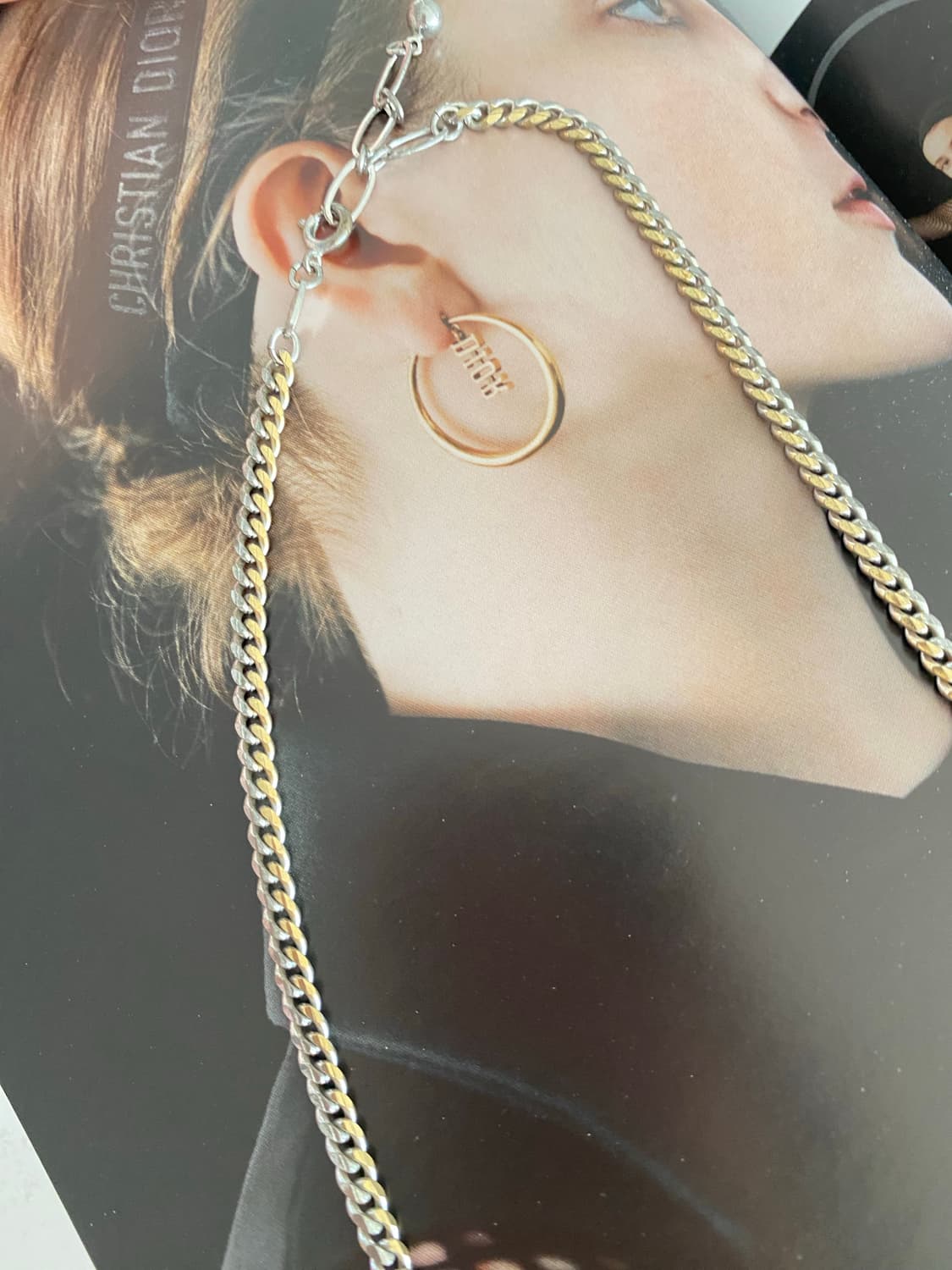  COSMO GOLD 투톤 빈티지 체인 네크리스 상품이미지6