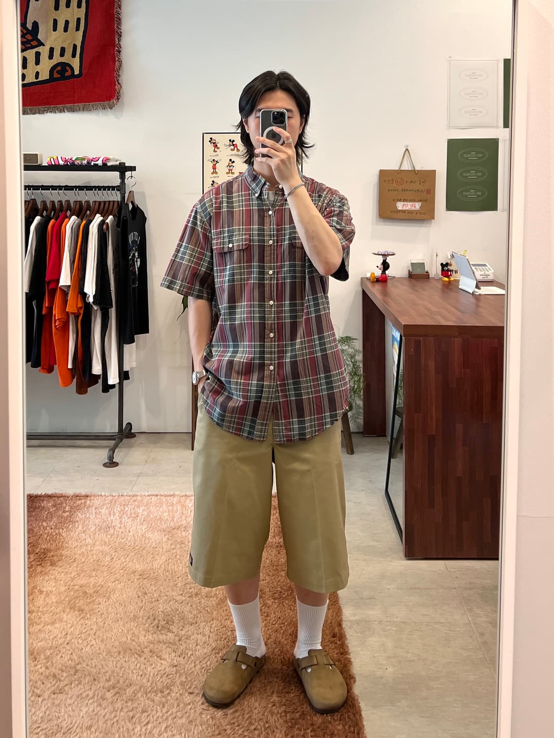 Polo RL 폴로 랄프로렌 CLASSIC FIT 투포켓 체크 반팔 셔츠 상품이미지2