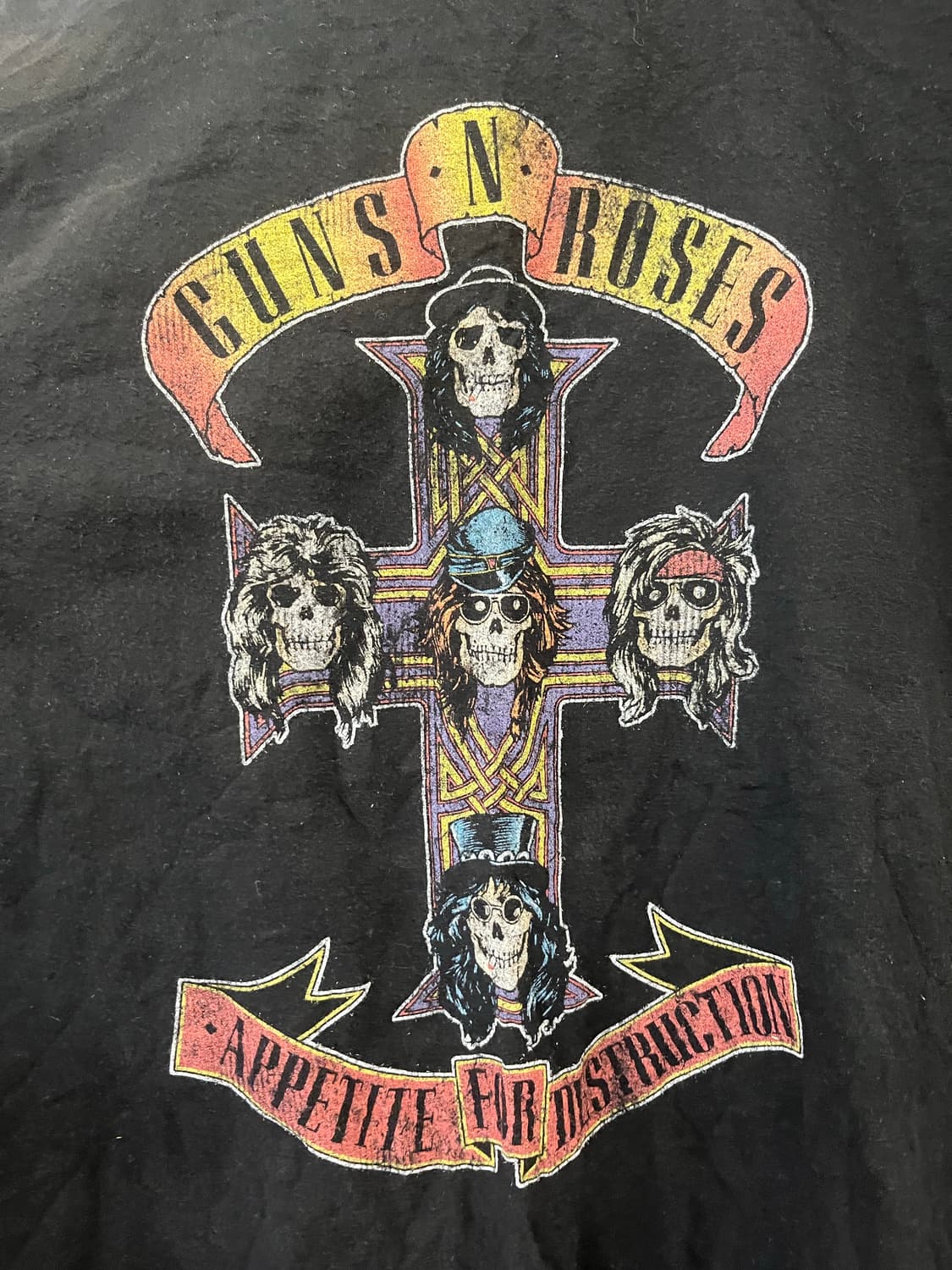 건즈 앤 로지스 빈티지 락 프린팅 반팔티 #csz783 상품이미지3