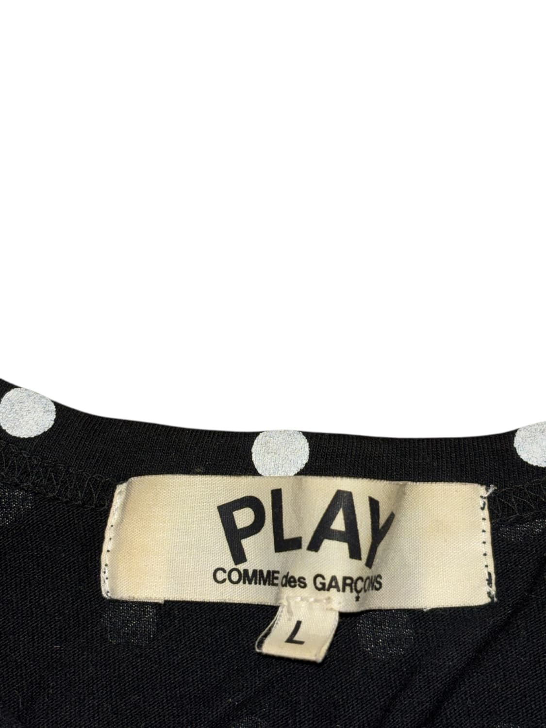 꼼데가르송 cdg 플레이 하트 블랙 도트 롱슬리브 상품이미지6