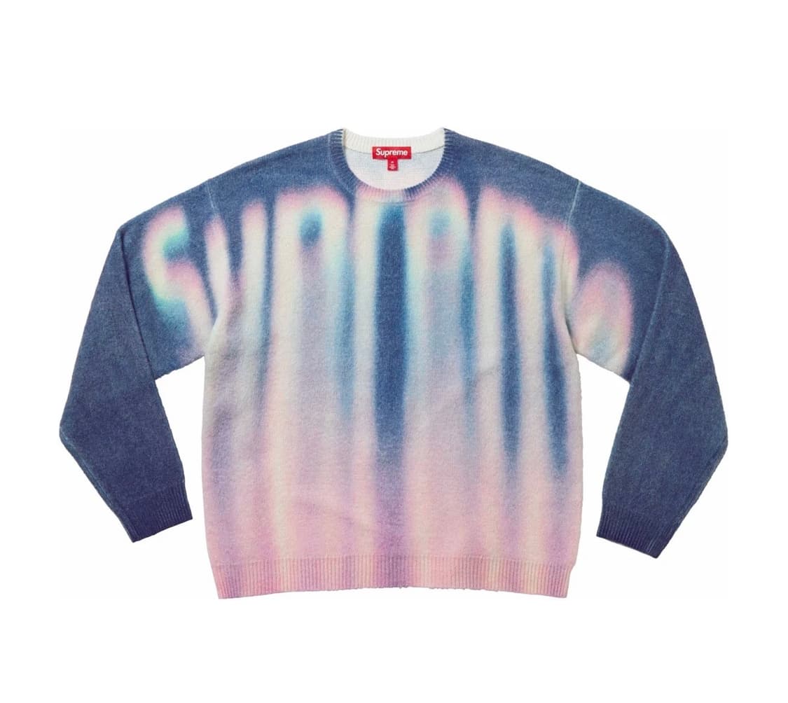 [L]슈프림 블러드 로고 스웨터 블루 -23FW 상품이미지2