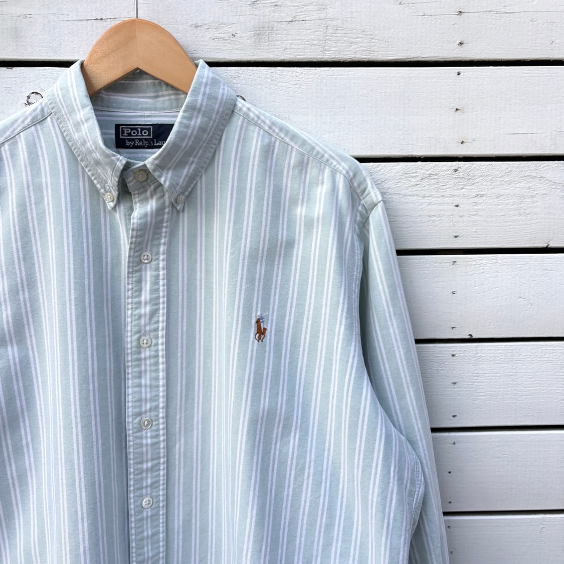 Polo 폴로 민트 스트라이프 셔츠 상품이미지4