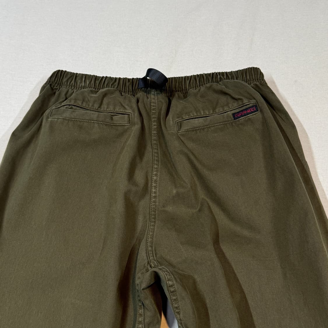 L) 그라미치 와이드 카키 벨티드 팬츠 면바지 상품이미지6