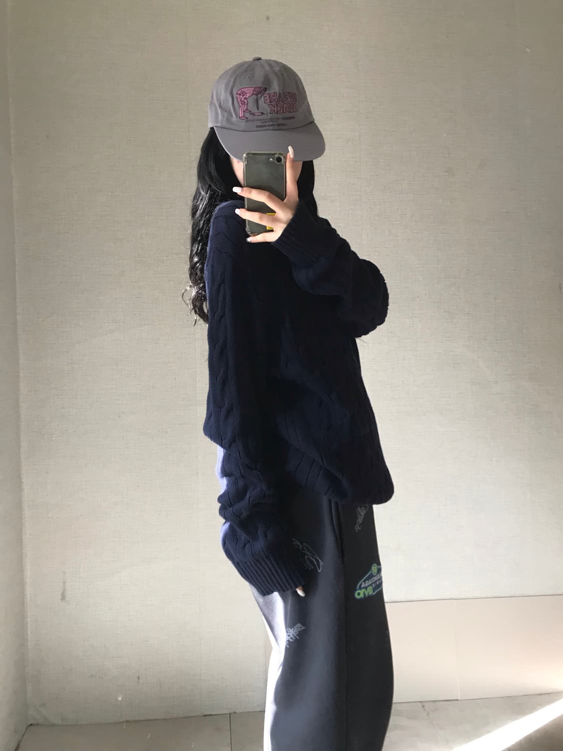 폴로 네이비 케이블 니트 상품이미지4